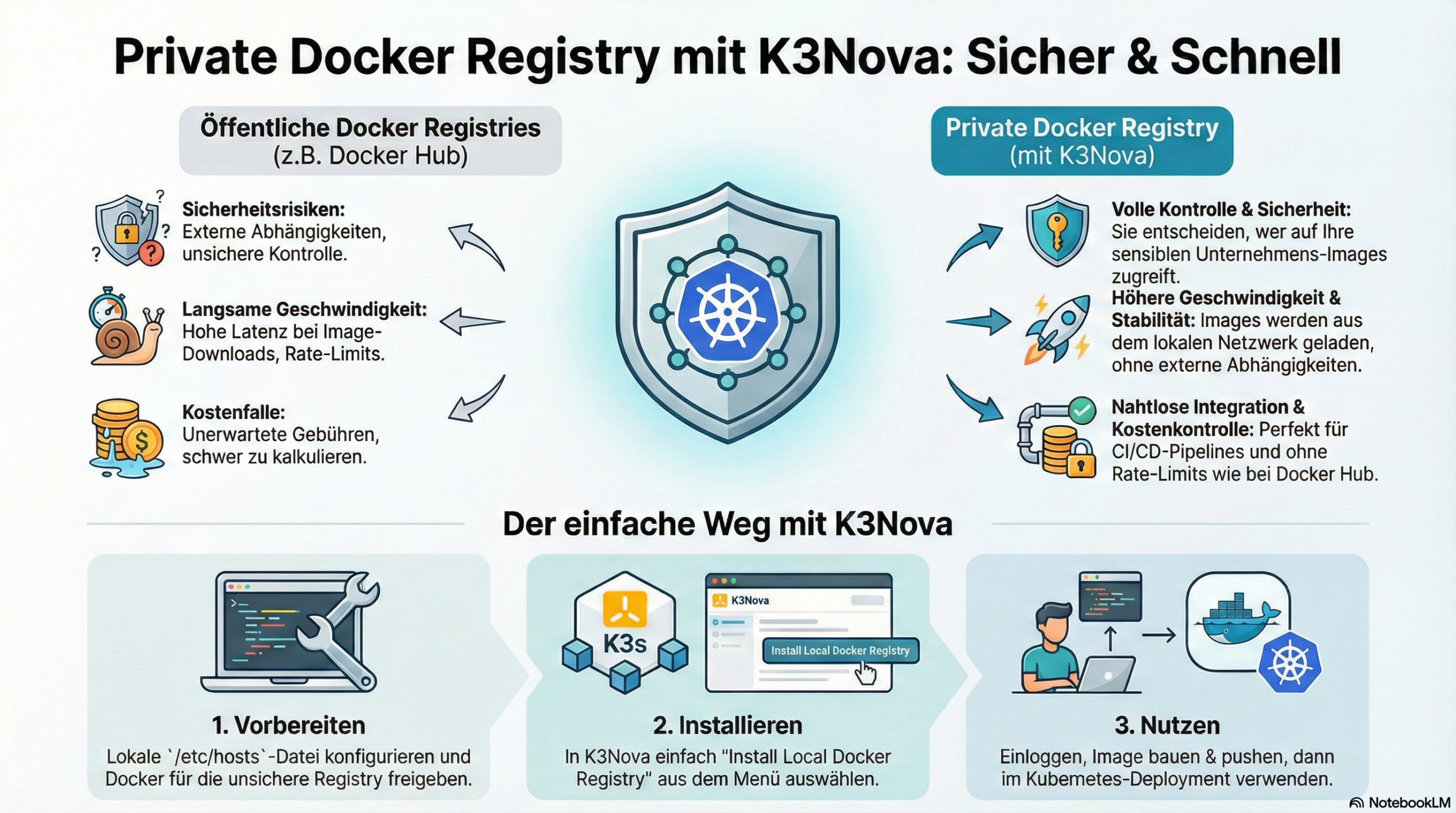 Installiere eine eigene Docker-Registry mit K3Nova